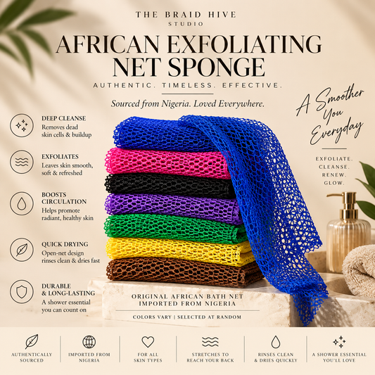 African Exfoliating Shower Net