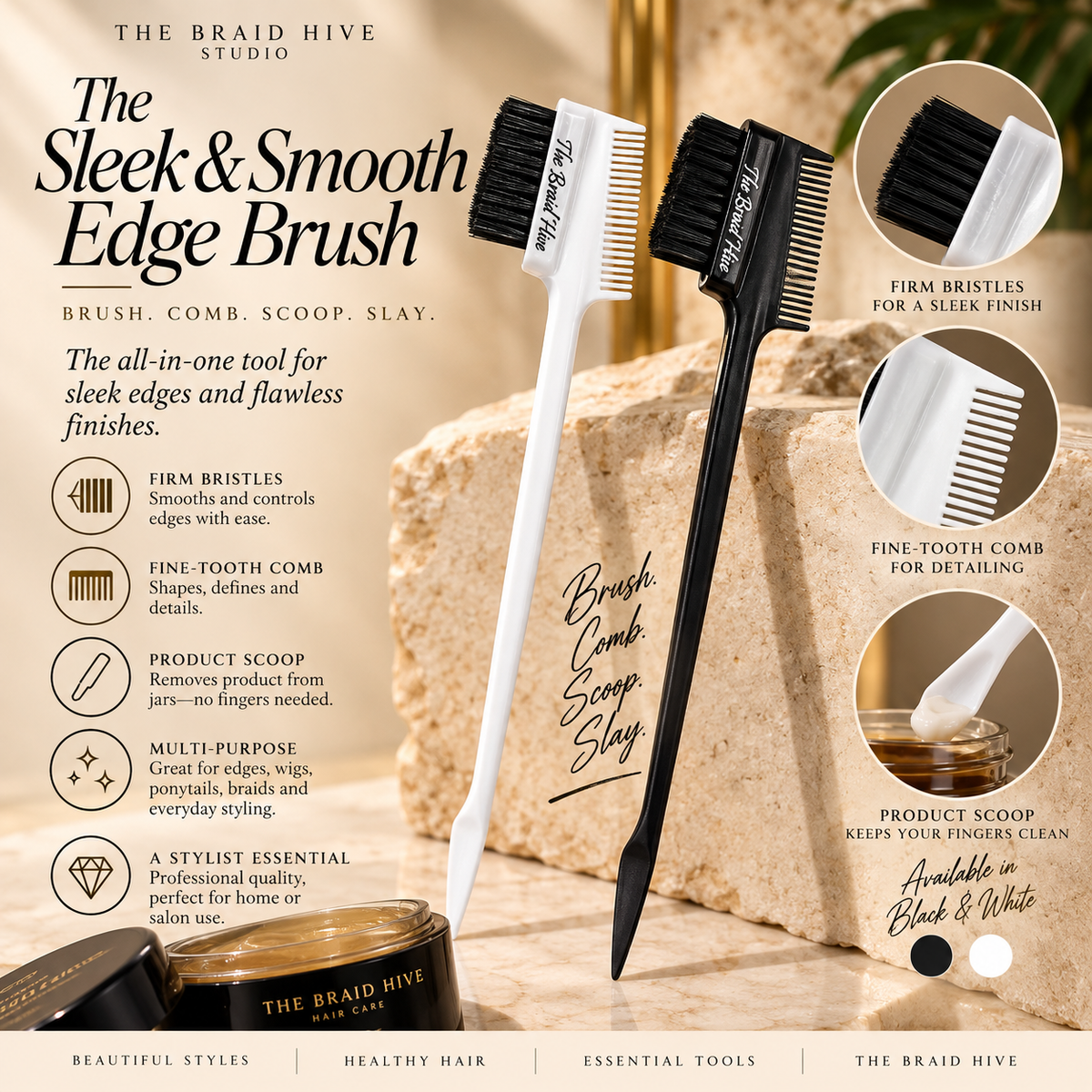 TBH Sleek & Smooth Edge Brush